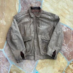 Avirex Men's Brown and Tan Jacket